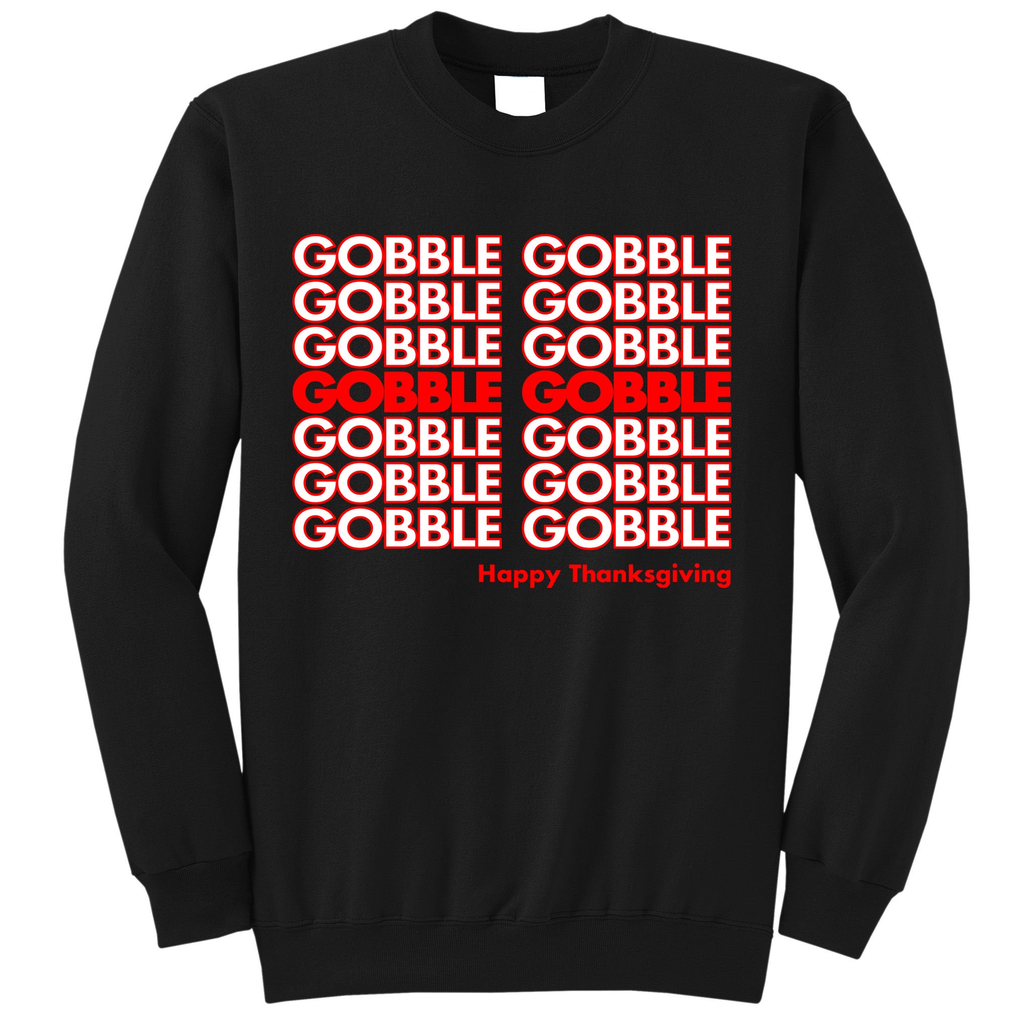 Gobble Gobble Retro Happy Thanksgiving Sweatshirt