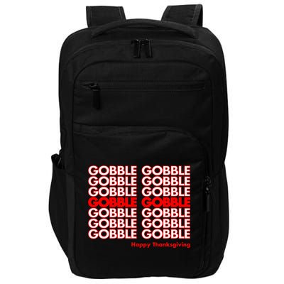 Gobble Gobble Retro Happy Thanksgiving Impact Tech Backpack