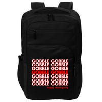 Gobble Gobble Retro Happy Thanksgiving Impact Tech Backpack