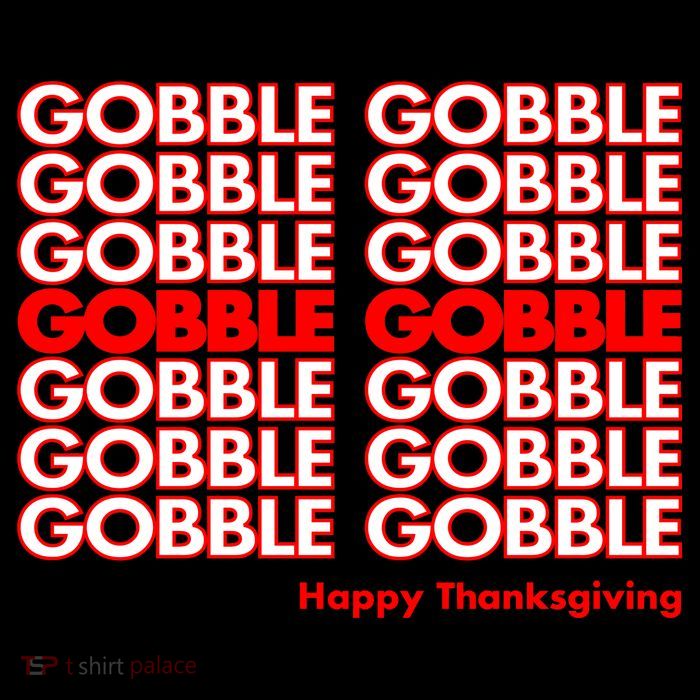 Gobble Gobble Retro Happy Thanksgiving Flatbill Hat