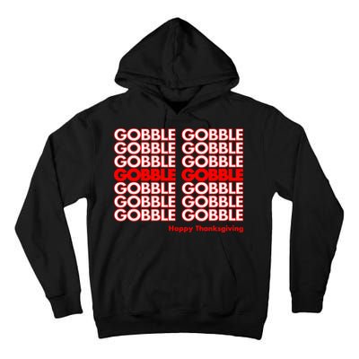 Gobble Gobble Retro Happy Thanksgiving Tall Hoodie