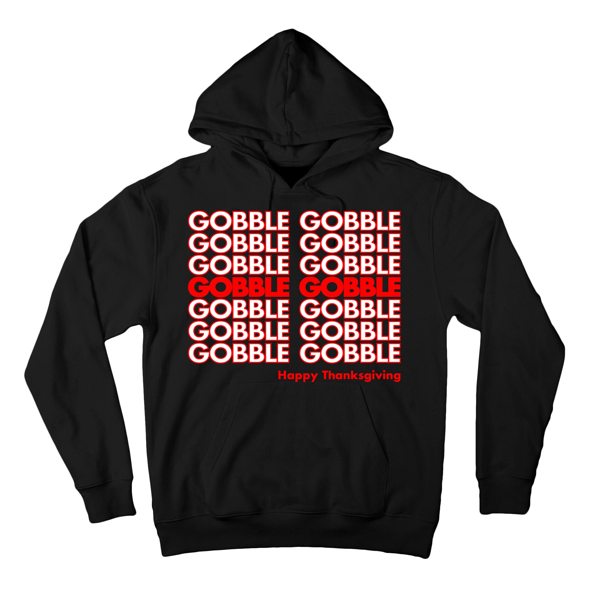 Gobble Gobble Retro Happy Thanksgiving Tall Hoodie
