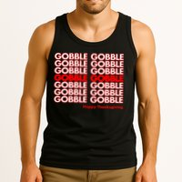 Gobble Gobble Retro Happy Thanksgiving Tank Top