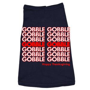 Gobble Gobble Retro Happy Thanksgiving Doggie Tank