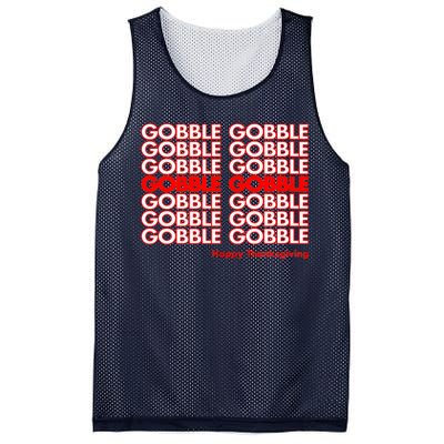 Gobble Gobble Retro Happy Thanksgiving Mesh Reversible Basketball Jersey Tank