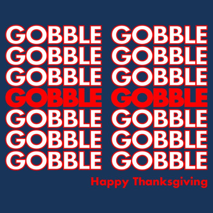 Gobble Gobble Retro Happy Thanksgiving Infant Baby Jersey Bodysuit
