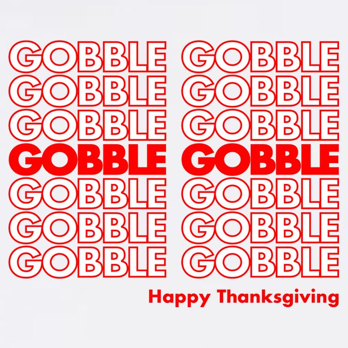 Gobble Gobble Retro Happy Thanksgiving Garment-Dyed Sweatshirt