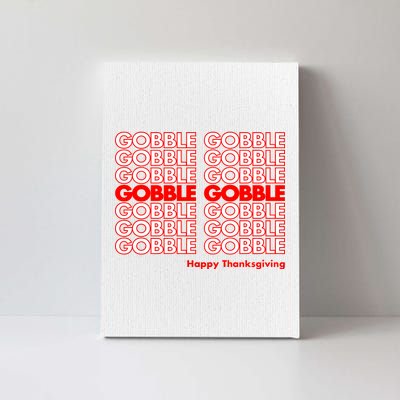 Gobble Gobble Retro Happy Thanksgiving Canvas