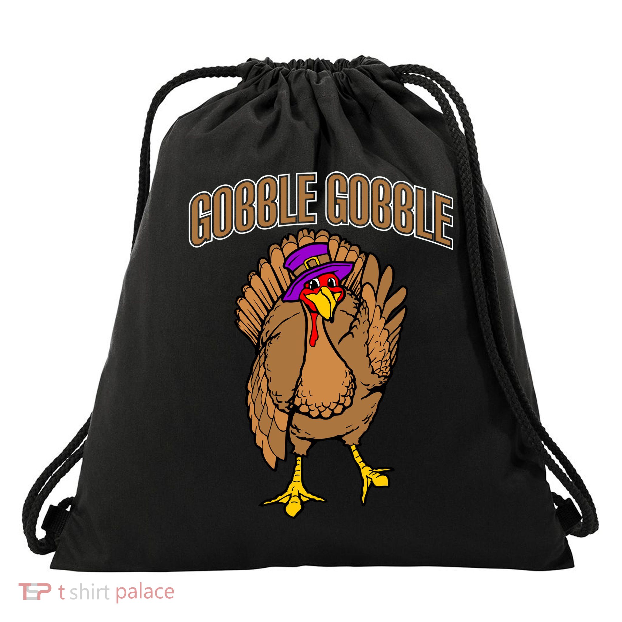 Gobble Gobble Turkey Drawstring Bag