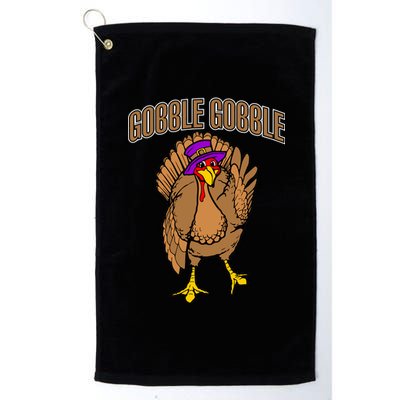 Gobble Gobble Turkey Platinum Collection Golf Towel