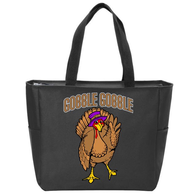 Gobble Gobble Turkey Zip Tote Bag