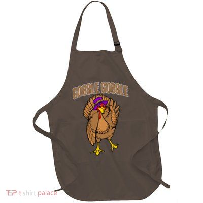 Gobble Gobble Turkey Full-Length Apron With Pockets