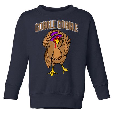 Gobble Gobble Turkey Toddler Sweatshirt