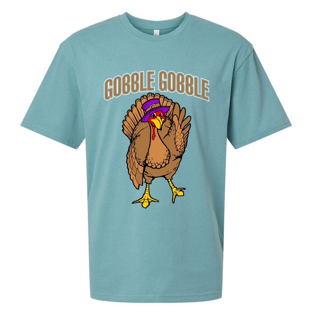 Gobble Gobble Turkey Sueded Cloud Jersey T-Shirt
