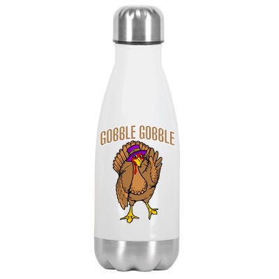 Gobble Gobble Turkey Stainless Steel Insulated Water Bottle