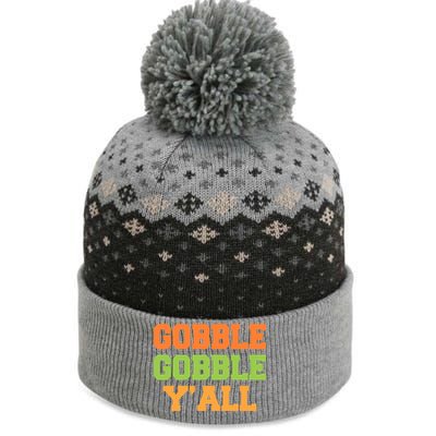 Gobble Gobble Y'All Thanksgiving The Baniff Cuffed Pom Beanie