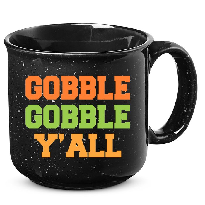 Gobble Gobble Y'All Thanksgiving 15oz Campfire Ceramic Mug