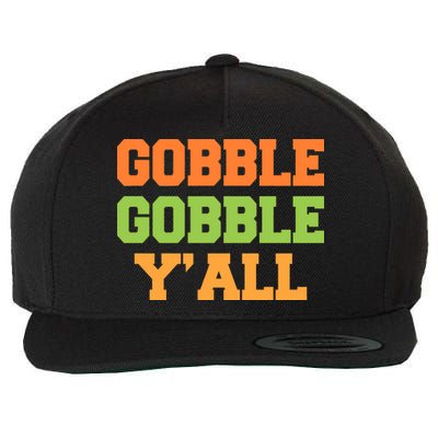 Gobble Gobble Y'All Thanksgiving Wool Snapback Cap