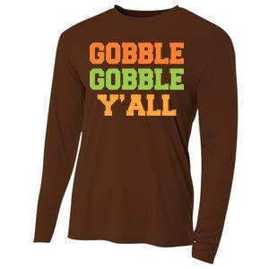 Gobble Gobble Y'All Thanksgiving Cooling Performance Long Sleeve Crew