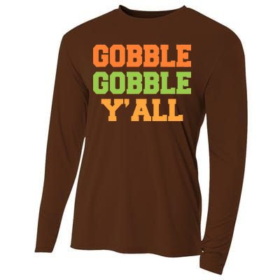 Gobble Gobble Y'All Thanksgiving Cooling Performance Long Sleeve Crew