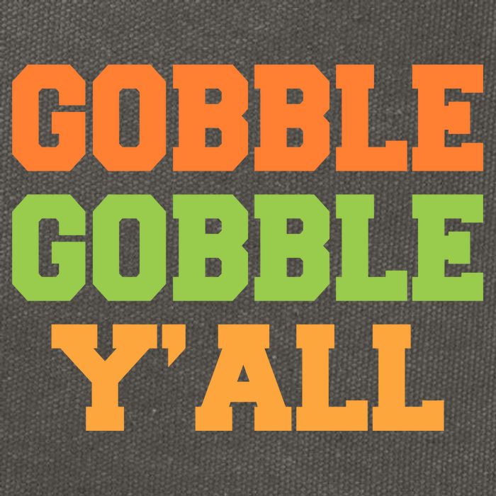 Gobble Gobble Y'All Thanksgiving Cotton Canvas Backpack