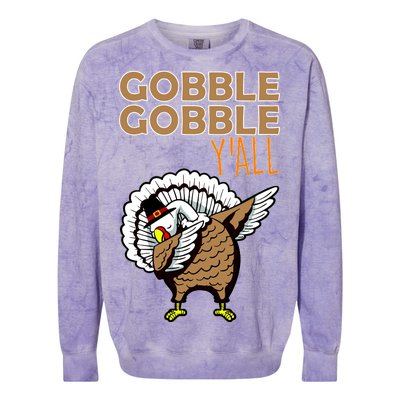 Gobble Gobble Y'all Turkey Colorblast Crewneck Sweatshirt