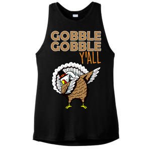 Gobble Gobble Y'all Turkey Ladies PosiCharge Tri-Blend Wicking Tank