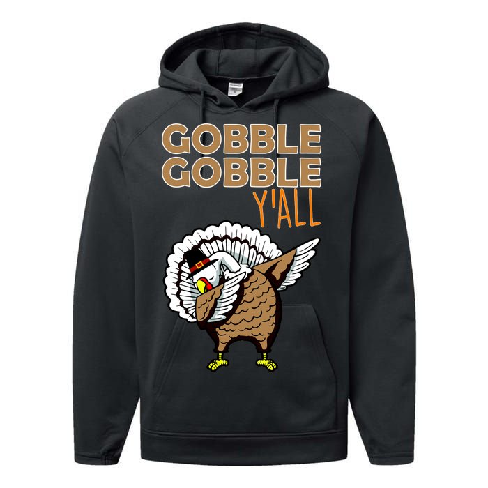 Gobble Gobble Y'all Turkey Performance Fleece Hoodie