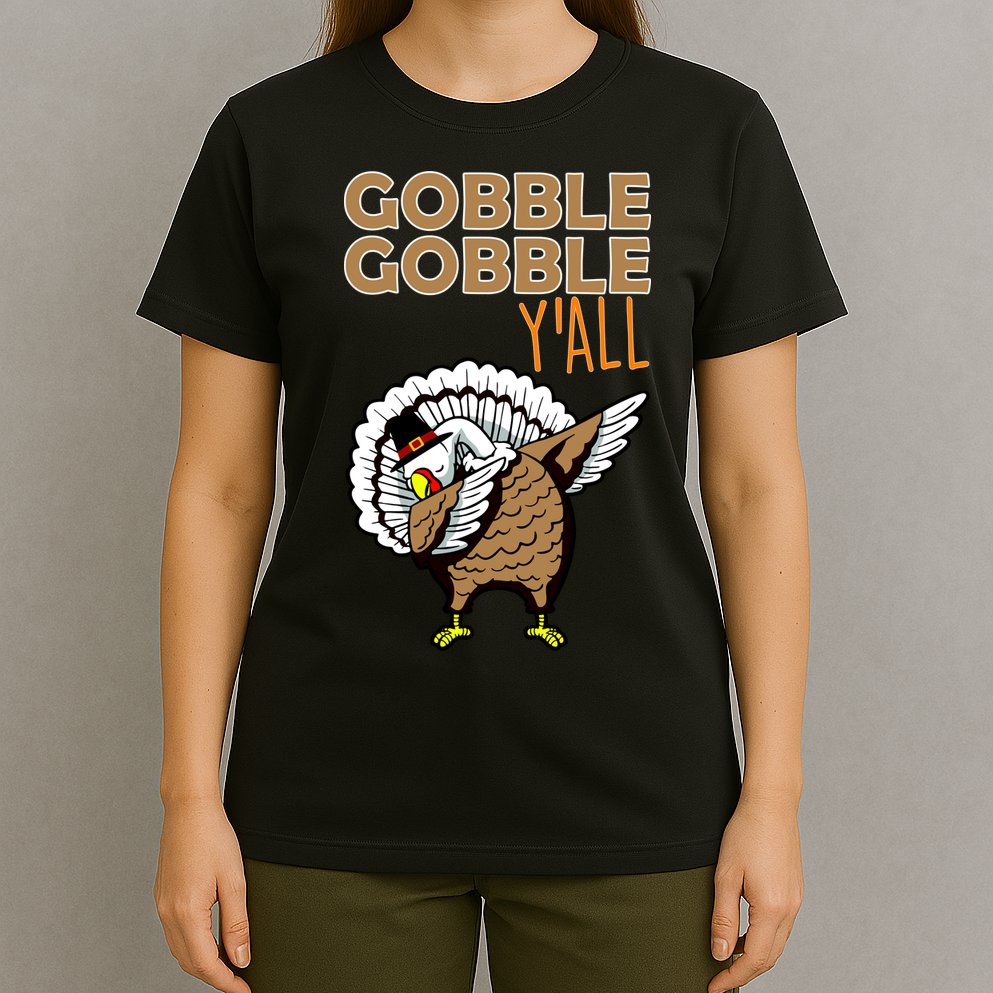 Gobble Gobble Y'all Turkey T-Shirt