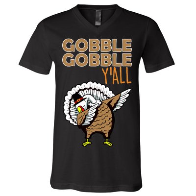 Gobble Gobble Y'all Turkey V-Neck T-Shirt