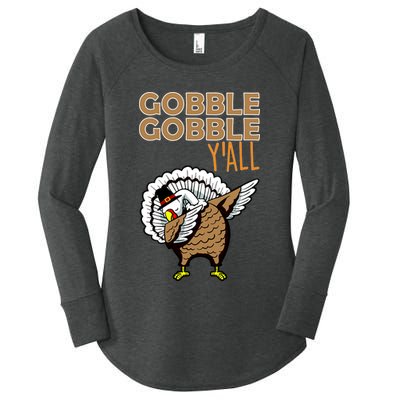 Gobble Gobble Y'all Turkey Women's Perfect Tri Tunic Long Sleeve Shirt
