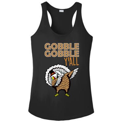 Gobble Gobble Y'all Turkey Ladies PosiCharge Competitor Racerback Tank