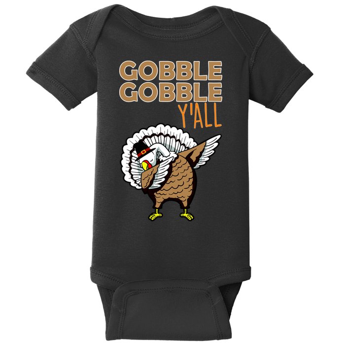 Gobble Gobble Y'all Turkey Baby Bodysuit