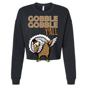 Gobble Gobble Y'all Turkey Cropped Pullover Crew