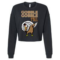 Gobble Gobble Y'all Turkey Cropped Pullover Crew