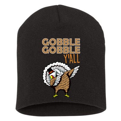 Gobble Gobble Y'all Turkey Short Acrylic Beanie