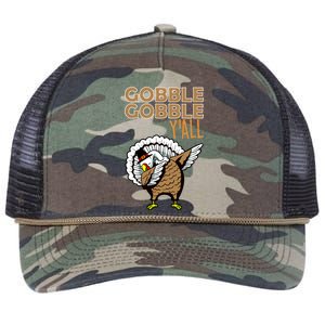 Gobble Gobble Y'all Turkey Retro Rope Trucker Hat Cap