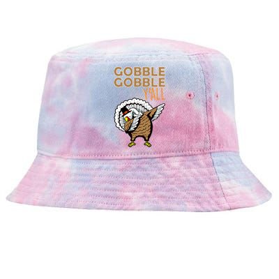 Gobble Gobble Y'all Turkey Tie-Dyed Bucket Hat