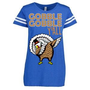 Gobble Gobble Y'all Turkey Enza Ladies Jersey Football T-Shirt