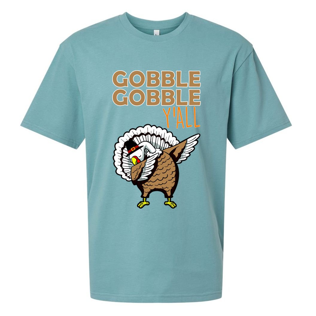 Gobble Gobble Y'all Turkey Sueded Cloud Jersey T-Shirt