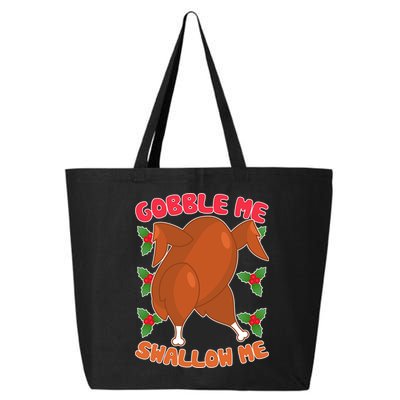 Gobble Me Swallow Me Dancing Turkey 25L Jumbo Tote