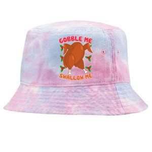 Gobble Me Swallow Me Dancing Turkey Tie-Dyed Bucket Hat