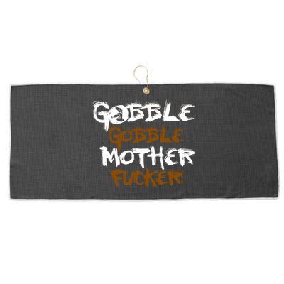 Gobble Mother Fucker Large Microfiber Waffle Golf Towel