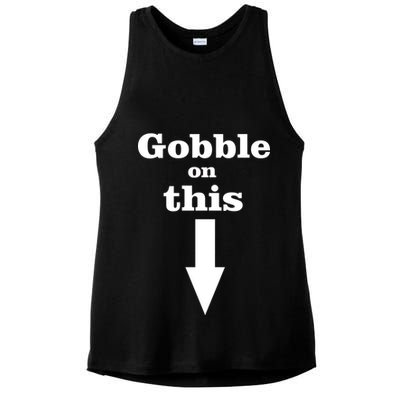 Gobble On This Ladies PosiCharge Tri-Blend Wicking Tank