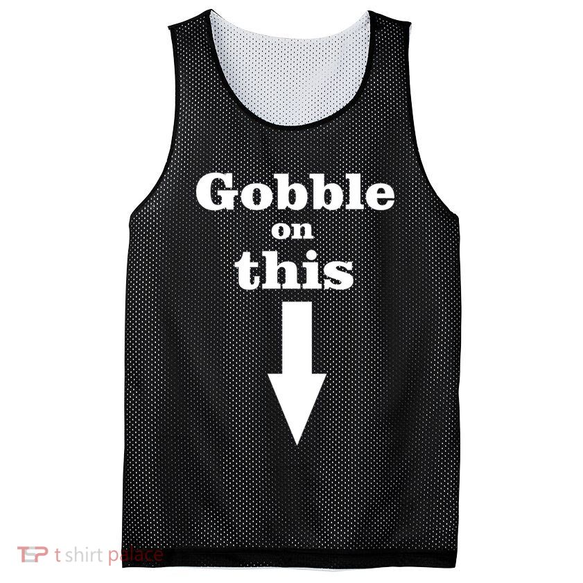 Gobble On This Mesh Reversible Basketball Jersey Tank