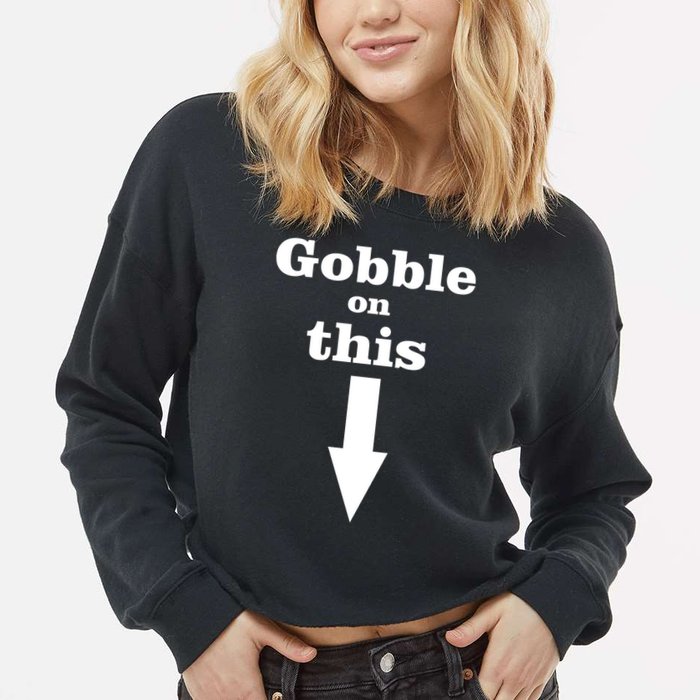 Gobble On This Cropped Pullover Crew