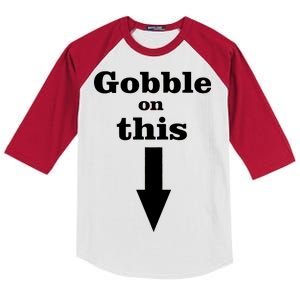 Gobble On This Kids Colorblock Raglan Jersey