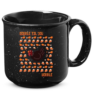 Gobble Til You Wobble 15oz Campfire Ceramic Mug