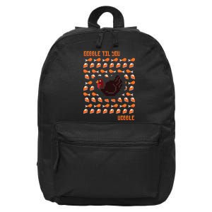 Gobble Til You Wobble 16 in Basic Backpack