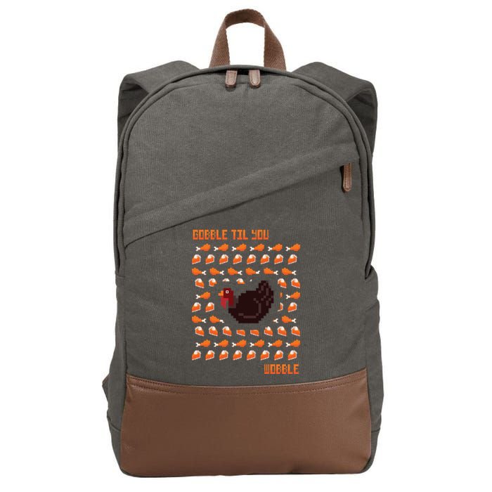 Gobble Til You Wobble Cotton Canvas Backpack